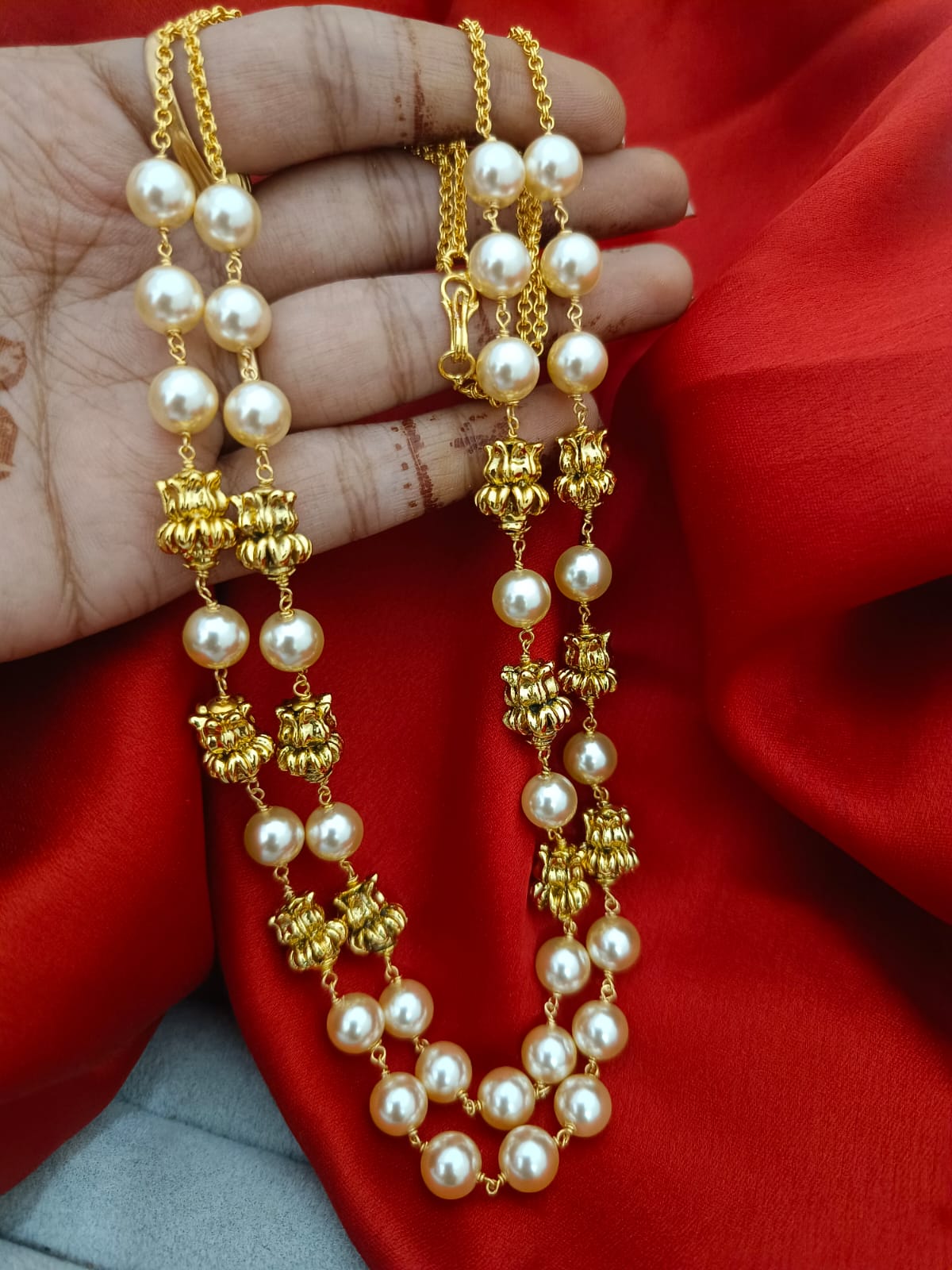 SWAROVSKI PEARLS 2 LINES SET