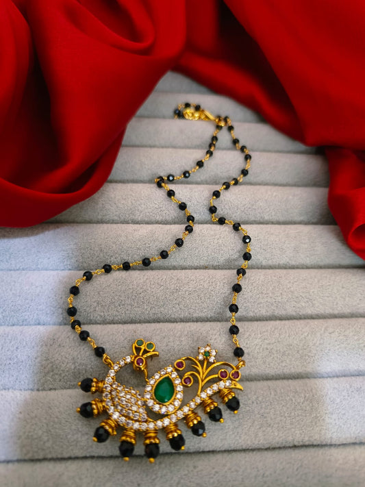 Peacock blackbeads