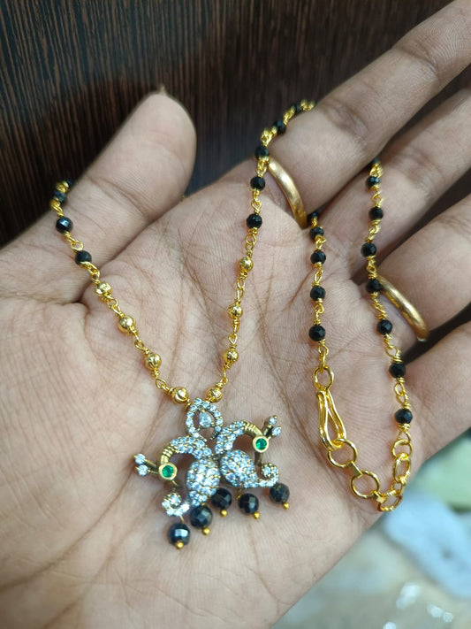 Crystal chain  with locket 11_10_24