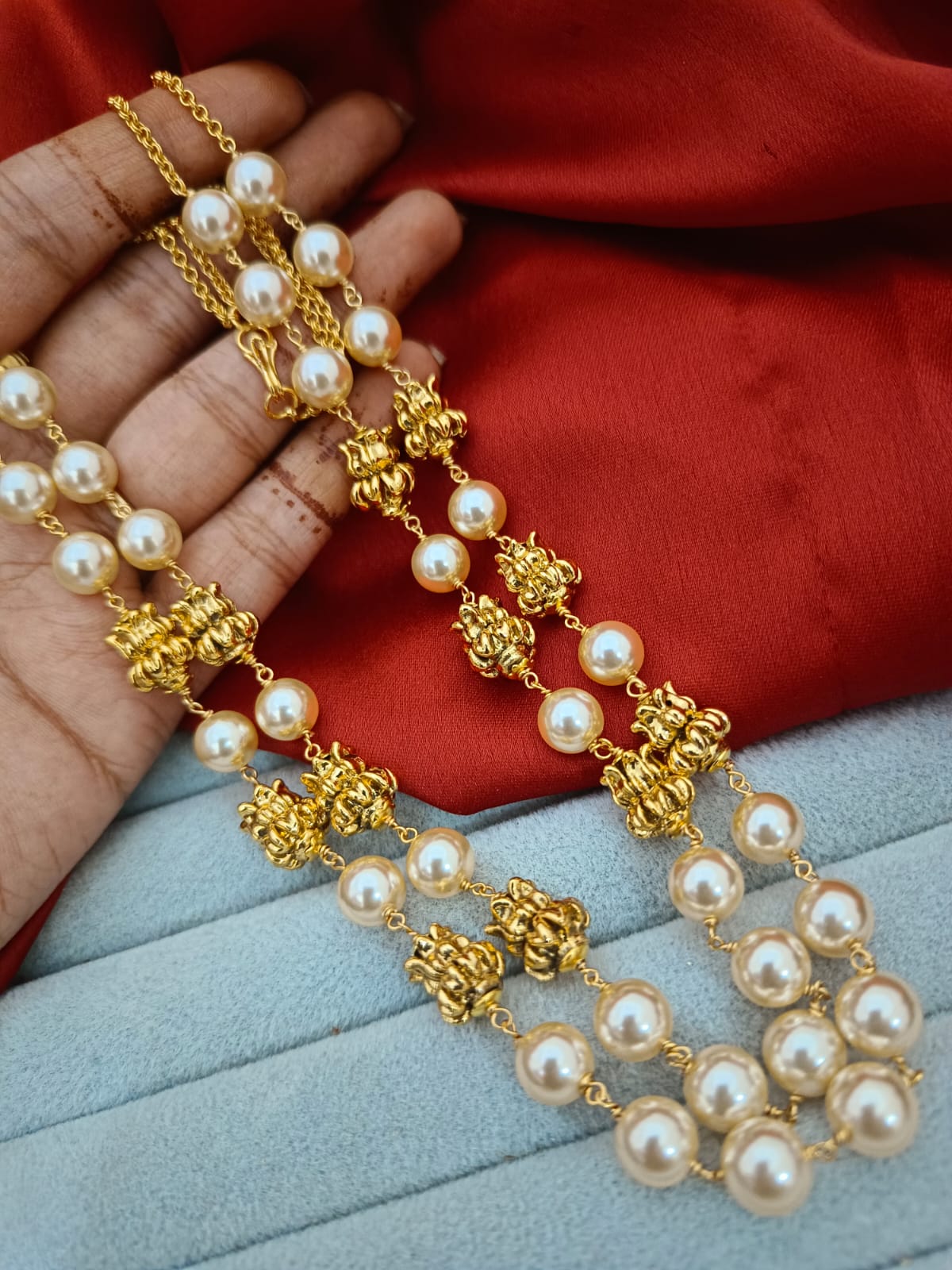 SWAROVSKI PEARLS 2 LINES SET